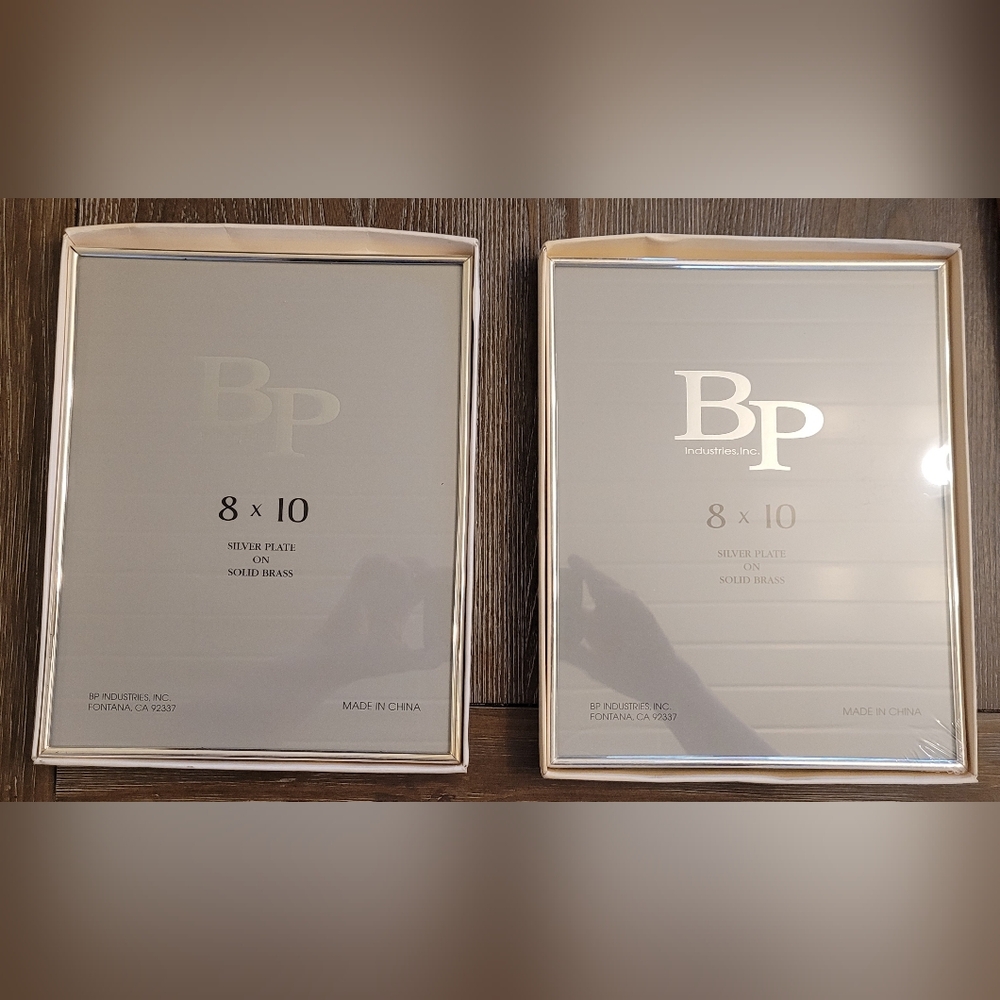 BP Silver-Plated Brass Photo Frame Set